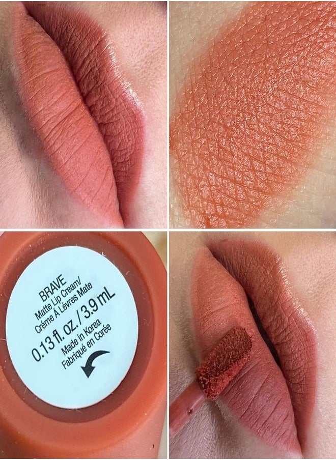 Rare Beauty by Selena Gomez Lip Soufflé Matte Cream Lipstick in  Brave - Muted Terracotta - 3.9ml