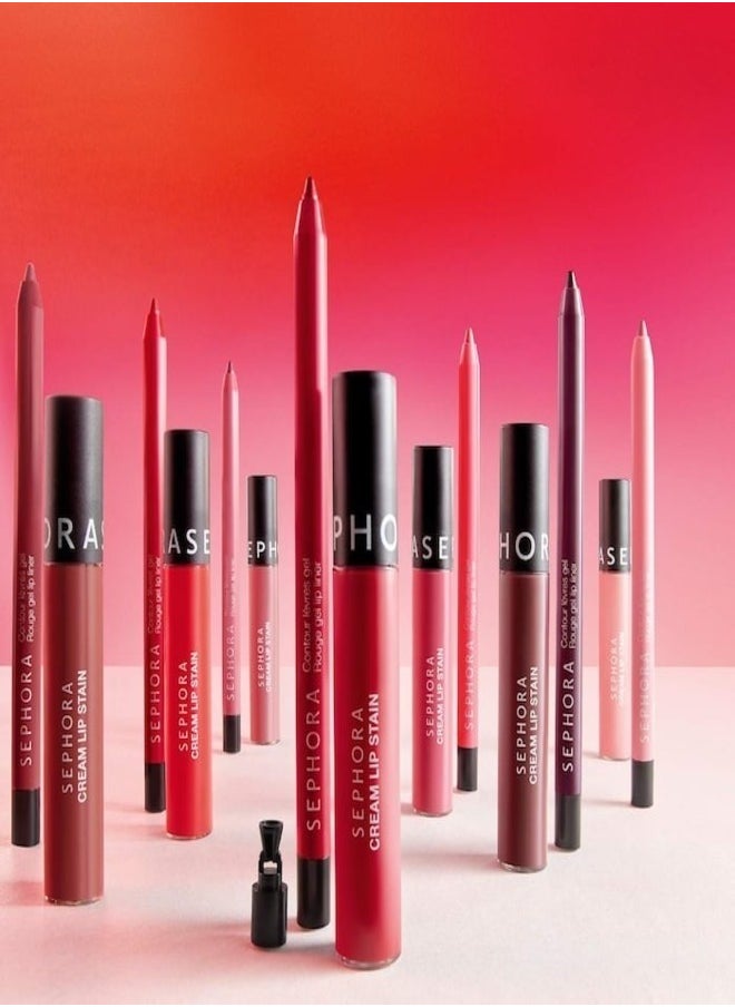 SEPHORA COLLECTION Cream Lip Stain 10HR Liquid Lipstick 122 Casual Peach - Matte Peachy Pink 5ml