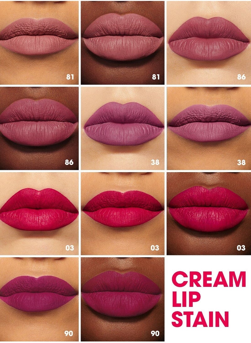 SEPHORA COLLECTION Cream Lip Stain 10HR Liquid Lipstick 122 Casual Peach - Matte Peachy Pink 5ml
