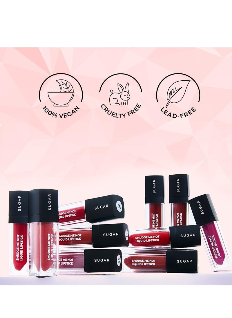 SUGAR Cosmetics - Smudge Me Not - Liquid Lipstick - 12 Don Fawn (Yellow Brown) - 4.5 ml - Ultra Matte Liquid Lipstick, Transferproof and Waterproof, Lasts Up to 12 hours