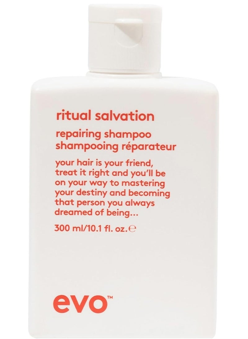 Ritual Salvation Repairing Shampoo Dry Hair, Anti Frizz Shampoo for Men and Women, Repairing Hair Shampoo for Cleaning and Strengthening Hair, 300 ml
