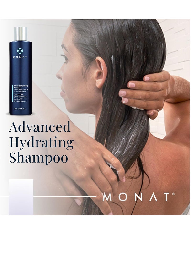 MONAT Advanced Hydrating Shampoo Infused with Rejuveniqe S - Lightweight Hair Shampoo / Moisturizing Shampoo That Nourishes Fine to Medium Hair - Net Wt. 237 ml / 8 fl. oz.