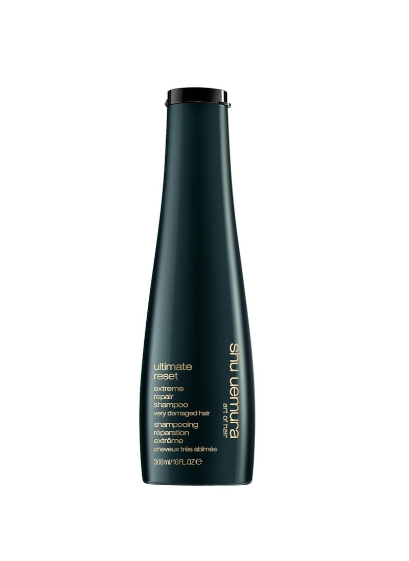 Shu Uemura Ultimate Reset Extreme Repair Shampoo For Dry and Very Damaged Hair - Strengthens to Reduce Breakage and Split Ends, Deeply Conditions and Nourishes, With Japanese Rice Extract