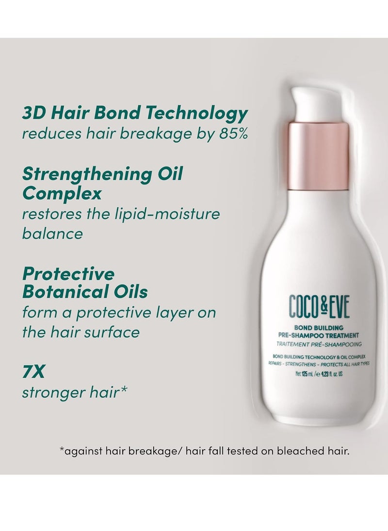 Coco & Eve Conditioner - Pre-Shampoo Treatment, 4.23 fl oz (125 milliliters), Helps with Dry Damaged Hair Breakage Repair, Deep Conditioning Mask for Repairing Hair Damage & Hair Bonds