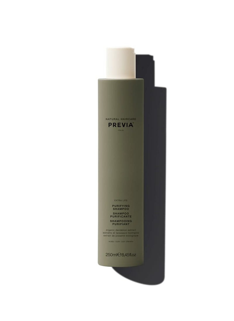 PREVIA Anti-Dandruff Shampoo for Scalp Health – Purifying, Detoxifying Shampoo for Flake & Itch Relief, 8.45 oz