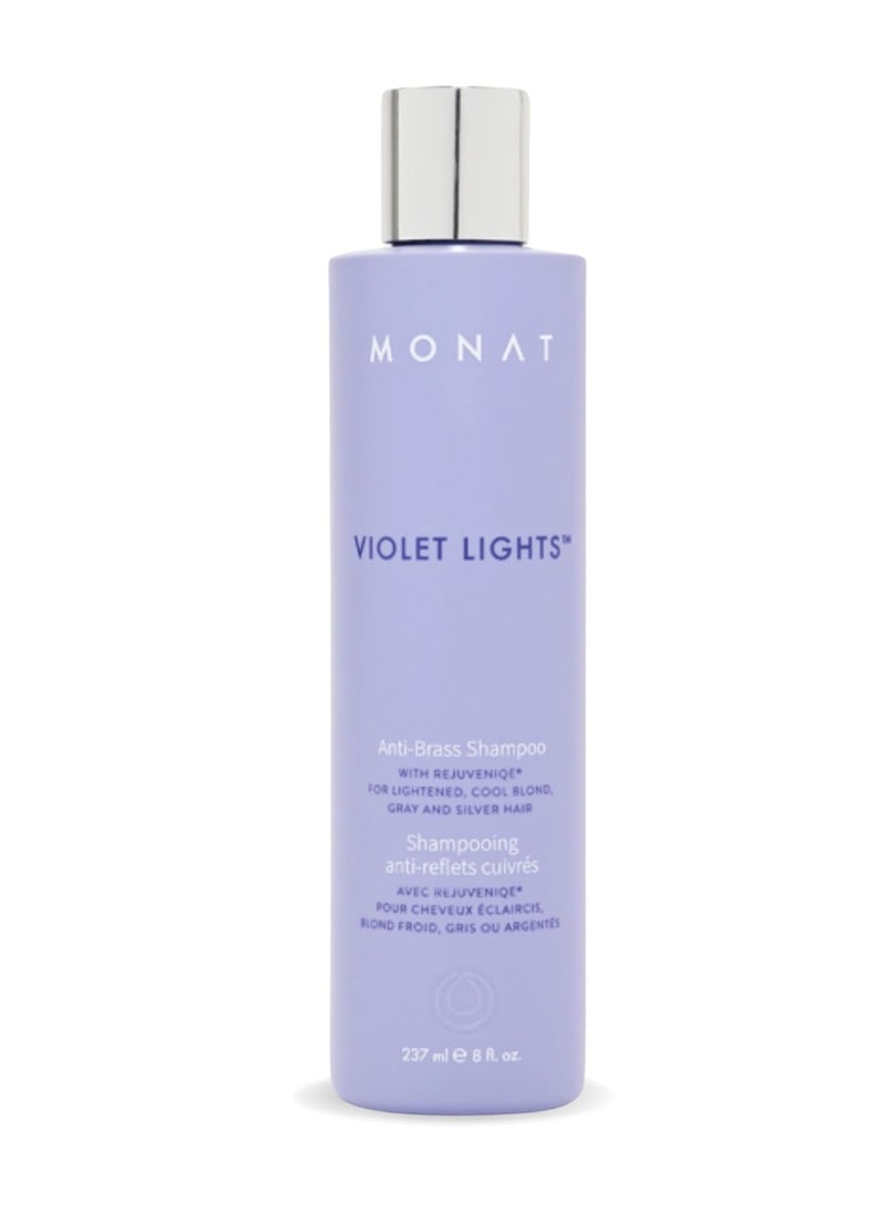 MONAT Violet Lights Anti-Brass Shampoo – Subtly Illuminates Hair – Advanced Toning Formula – Vibrant & Manageable Results – Gentle Cleansing for Radiant Locks – Enriched with REJUVENIQE®c