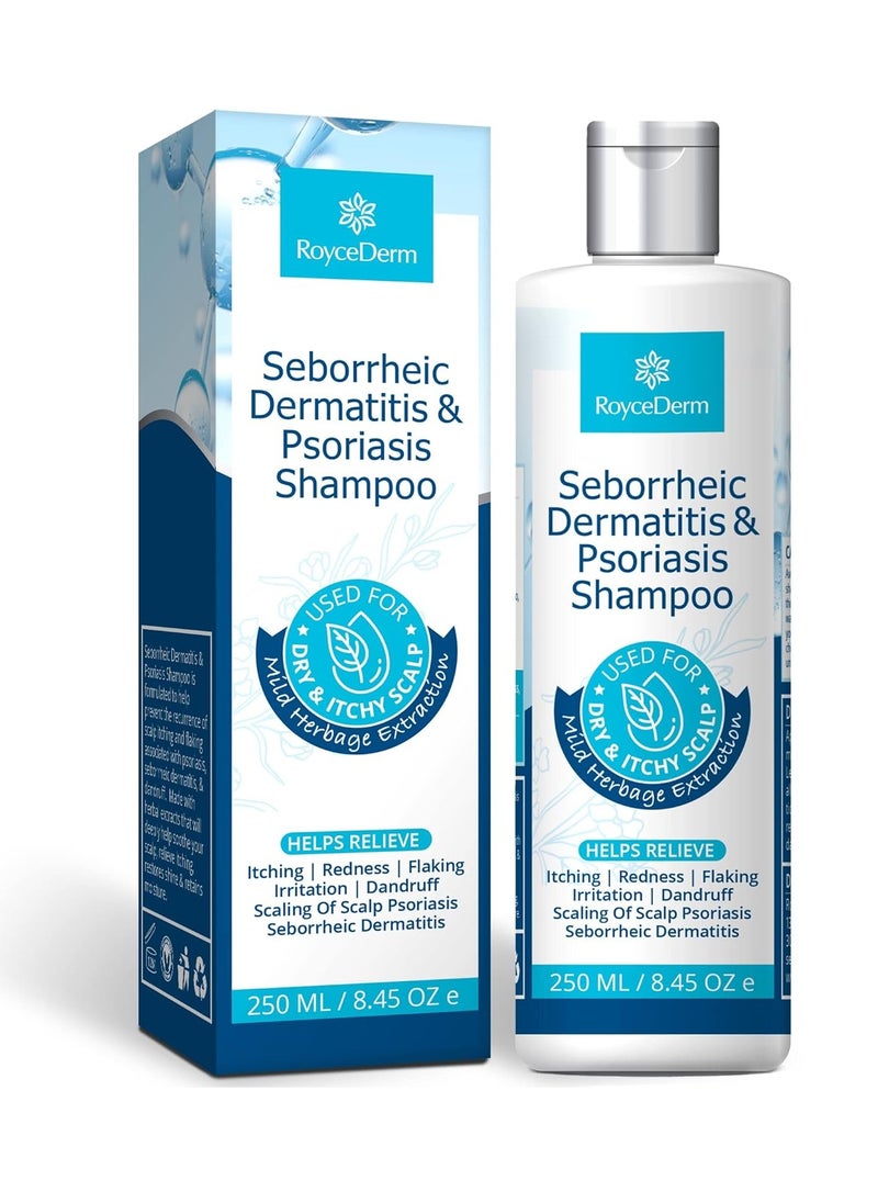 Roycederm Scalp Care Bundle: Psoriasis Shampoo & Conditioner for Dry, Itchy Scalp Relief