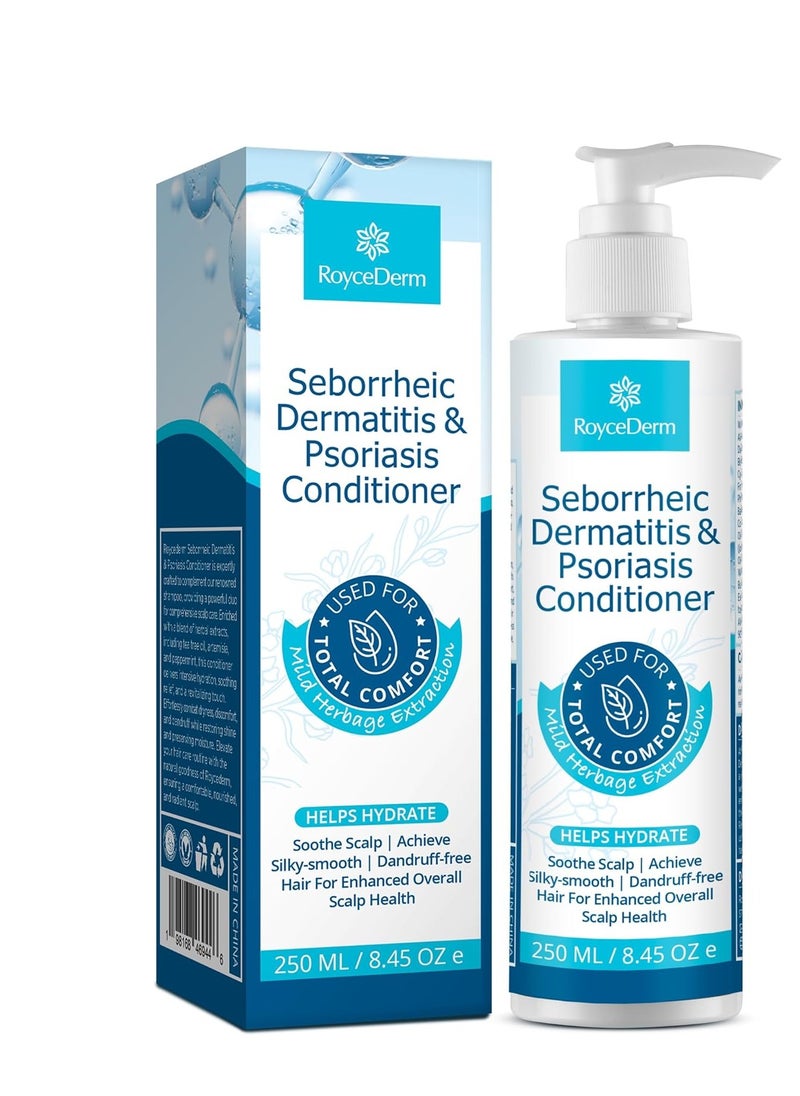 Roycederm Scalp Care Bundle: Psoriasis Shampoo & Conditioner for Dry, Itchy Scalp Relief