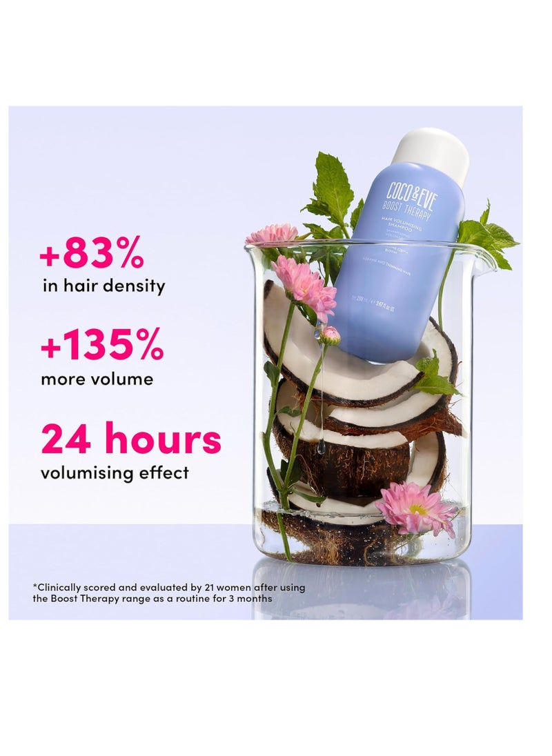 Coco & Eve Boost Therapy Hair Volumizing Shampoo with Biotin, Panthenol to Target Hair Thinning, Enhance Volume and Density. Strengthening, Thickening Shampoo for Fuller, Healthier Hair (9.47 fl oz)