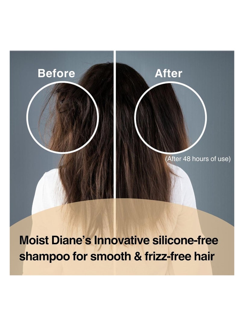 Moist Diane Hydrating Hair Shampoo with Pump for Men & Women, Organic Keratin Japanese Moisturizing Shampoo for Dry Scalp, Silicone & Sulfate Free, Extra Volume & Scalp, 3 Pack 15.2 fl oz each