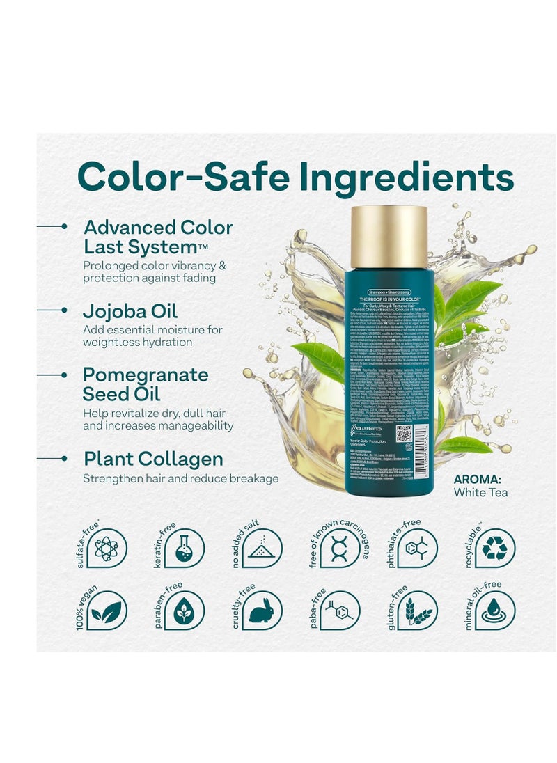 ColorProof Curl Shampoo for Women Curly Hair Shampoo that Nourishes, Defines and Leaves Curls Soft Smooth, White Tea Scent