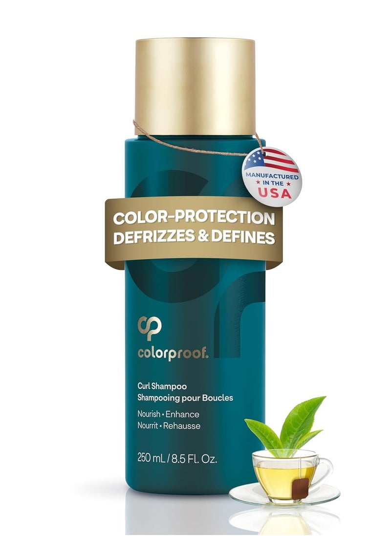 ColorProof Curl Shampoo for Women Curly Hair Shampoo that Nourishes, Defines and Leaves Curls Soft Smooth, White Tea Scent