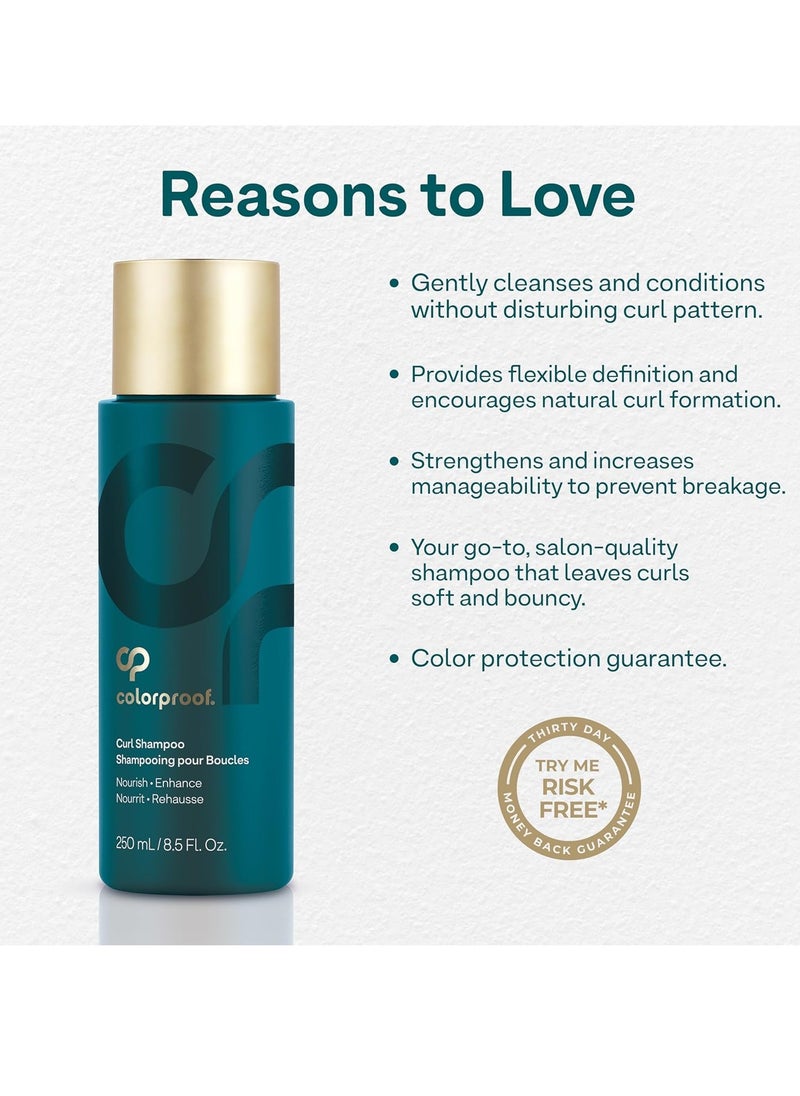 ColorProof Curl Shampoo for Women Curly Hair Shampoo that Nourishes, Defines and Leaves Curls Soft Smooth, White Tea Scent