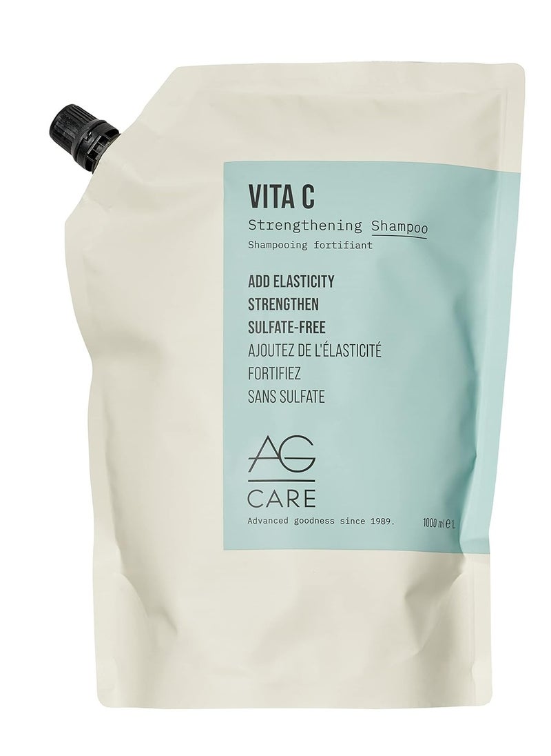 AG Care Vita C Vitamin C Sulfate-Free Strengthening Shampoo, 33.8 Fl Oz