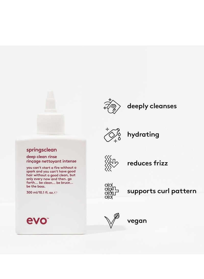 EVO Springsclean Shampoo - Deep Cleansing & Gentle Moisturizing - For Natural Shiny Soft Curly & Wavy Hair