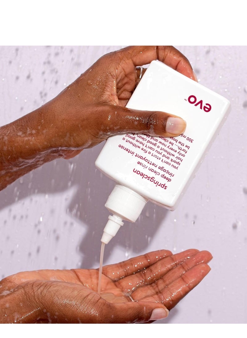 EVO Springsclean Shampoo - Deep Cleansing & Gentle Moisturizing - For Natural Shiny Soft Curly & Wavy Hair