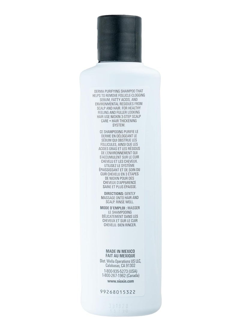 Nioxin System 2 Scalp + Hair Thickening Shampoo For Natural Hair with Progressed Thinning Boost Hair Density with Niacinamide & Biotin