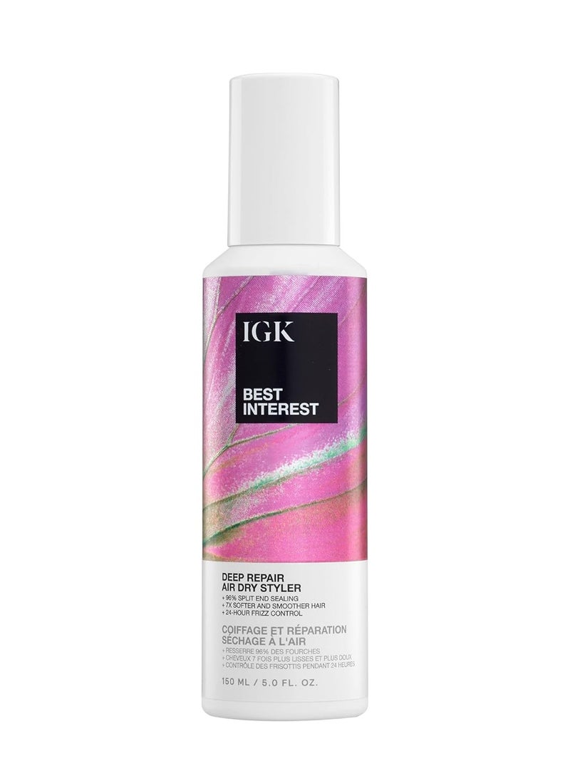 IGK Best Interest Deep Repair Air Dry Styler 150 ml / 5 oz
