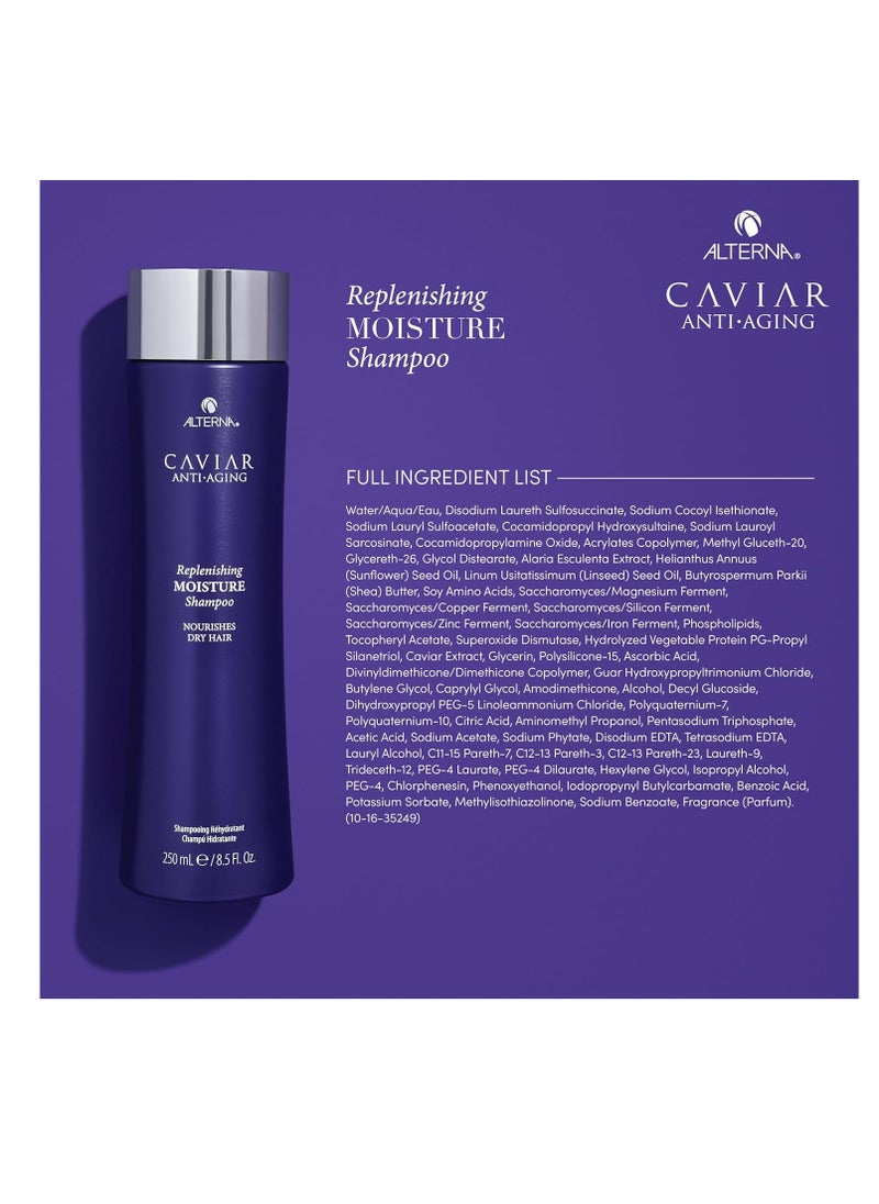 CAVIAR Anti-Aging Replenishing Moisture Shampoo | For Dry, Brittle Hair | Protects, Restores & Hydrates | Sulfate Free
