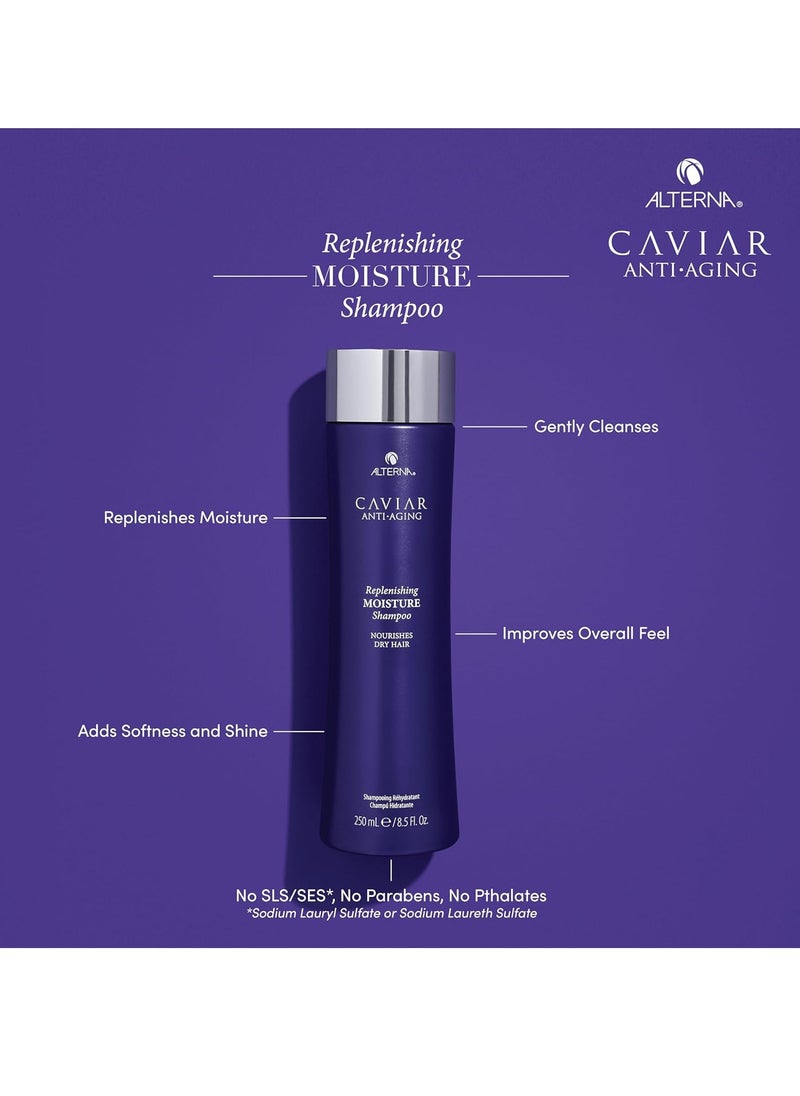 CAVIAR Anti-Aging Replenishing Moisture Shampoo | For Dry, Brittle Hair | Protects, Restores & Hydrates | Sulfate Free