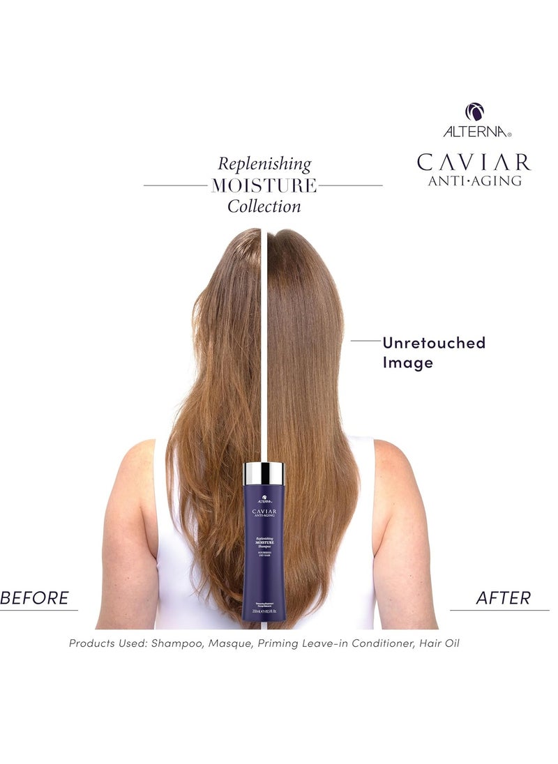 CAVIAR Anti-Aging Replenishing Moisture Shampoo | For Dry, Brittle Hair | Protects, Restores & Hydrates | Sulfate Free