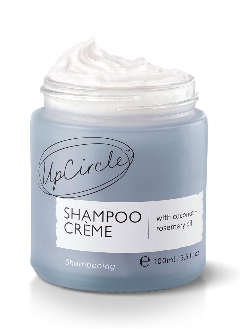 UpCircle Shampoo Crème with Rosemary Oil + Pink Berry 3.52oz – Gentle Formulation To Soothe + Cleanse – Coconut + Grapefruit oil – Natural, Vegan + Cruelty-Free
