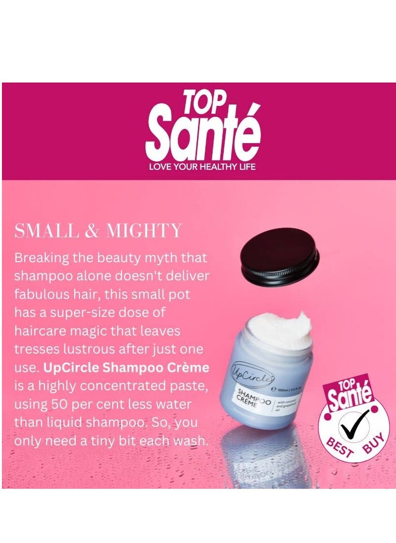 UpCircle Shampoo Crème with Rosemary Oil + Pink Berry 3.52oz – Gentle Formulation To Soothe + Cleanse – Coconut + Grapefruit oil – Natural, Vegan + Cruelty-Free