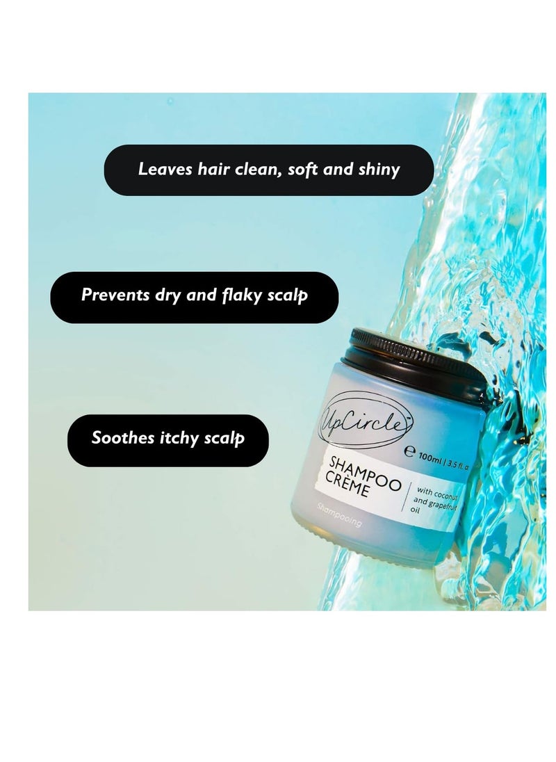 UpCircle Shampoo Crème with Rosemary Oil + Pink Berry 3.52oz – Gentle Formulation To Soothe + Cleanse – Coconut + Grapefruit oil – Natural, Vegan + Cruelty-Free