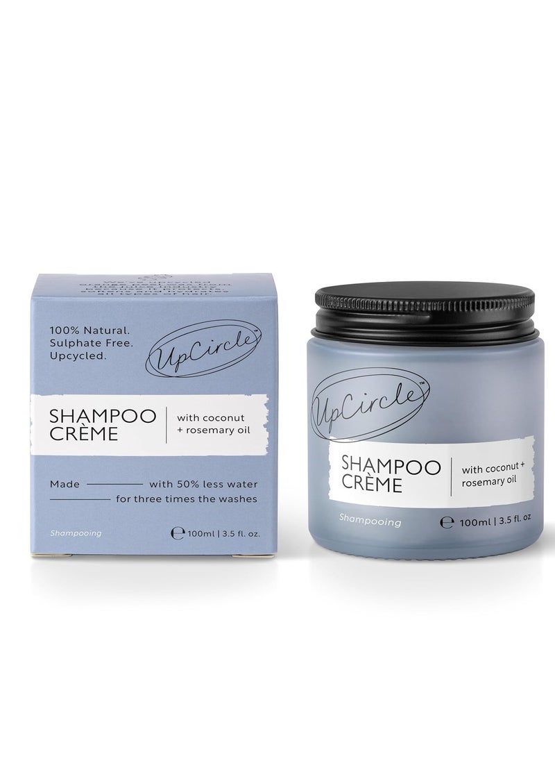 UpCircle Shampoo Crème with Rosemary Oil + Pink Berry 3.52oz – Gentle Formulation To Soothe + Cleanse – Coconut + Grapefruit oil – Natural, Vegan + Cruelty-Free