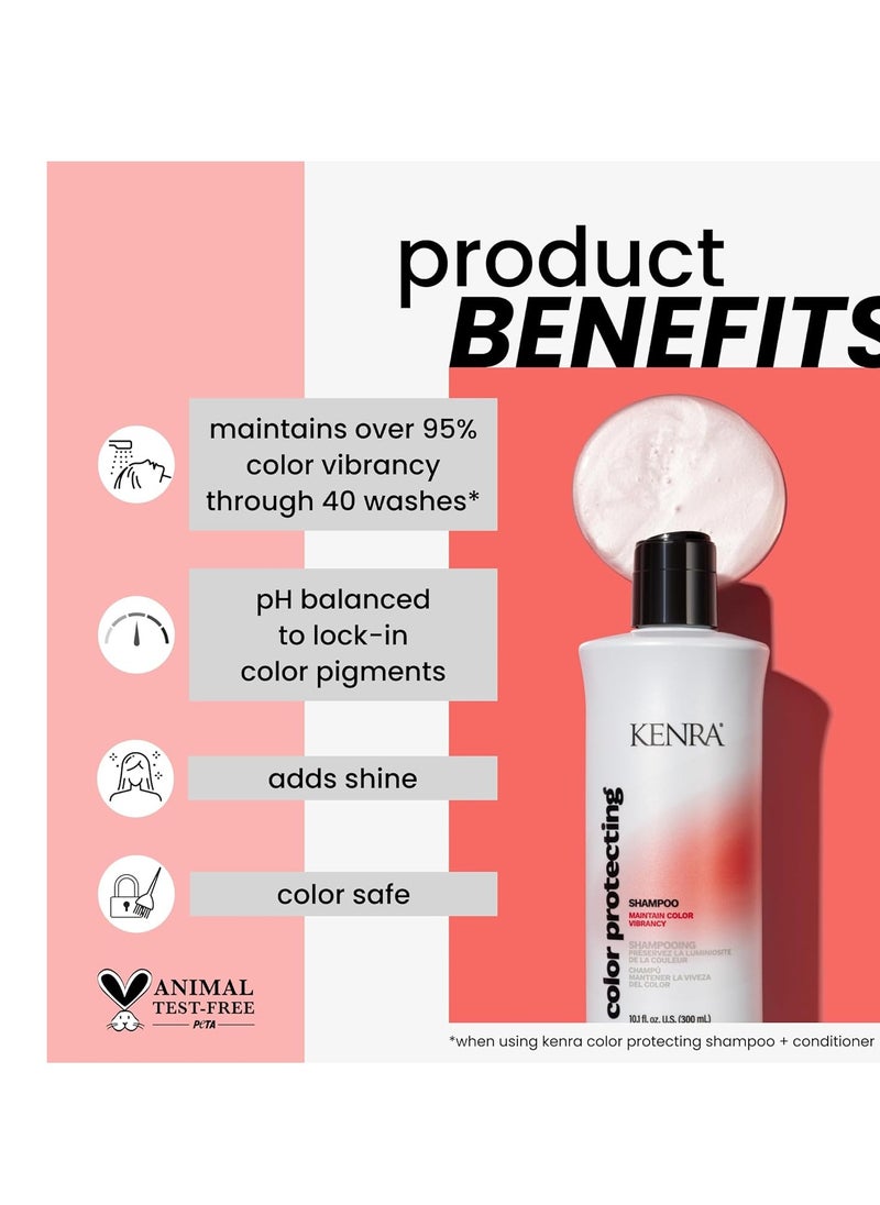 Kenra Color Protecting Shampoo | Color Safe | Maintain Over 95% Color Vibrancy Through 40 Washes | Enhances Shine | pH-balancing System | Color Maintenance | All Hair Types