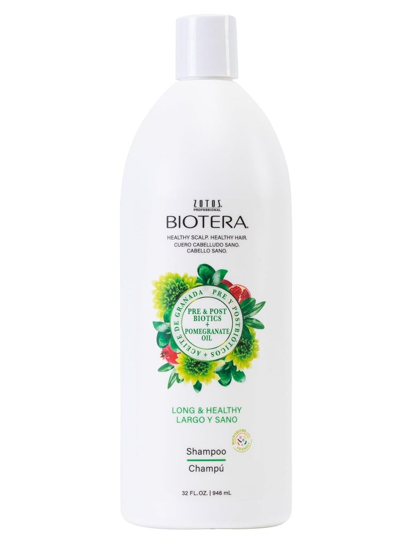 Biotera Long & Healthy Strengthening Shampoo | Strengthens Long, Growing Hair | Microbiome Friendly | Vegan & Animal Test Free | Paraben Free | Color-Safe