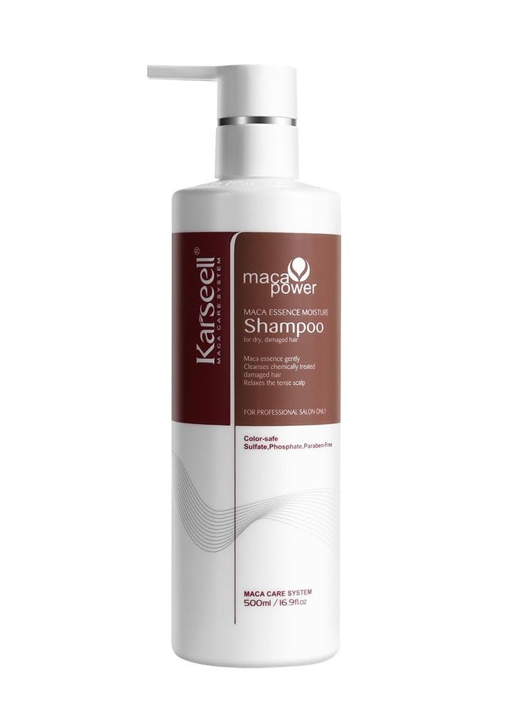 Karseell Argan Oil Shampoo Herbal Extract Moisturizing Deep Repair Smooth Shampoo for Dry and Damaged Hair 16.9Oz 500ml