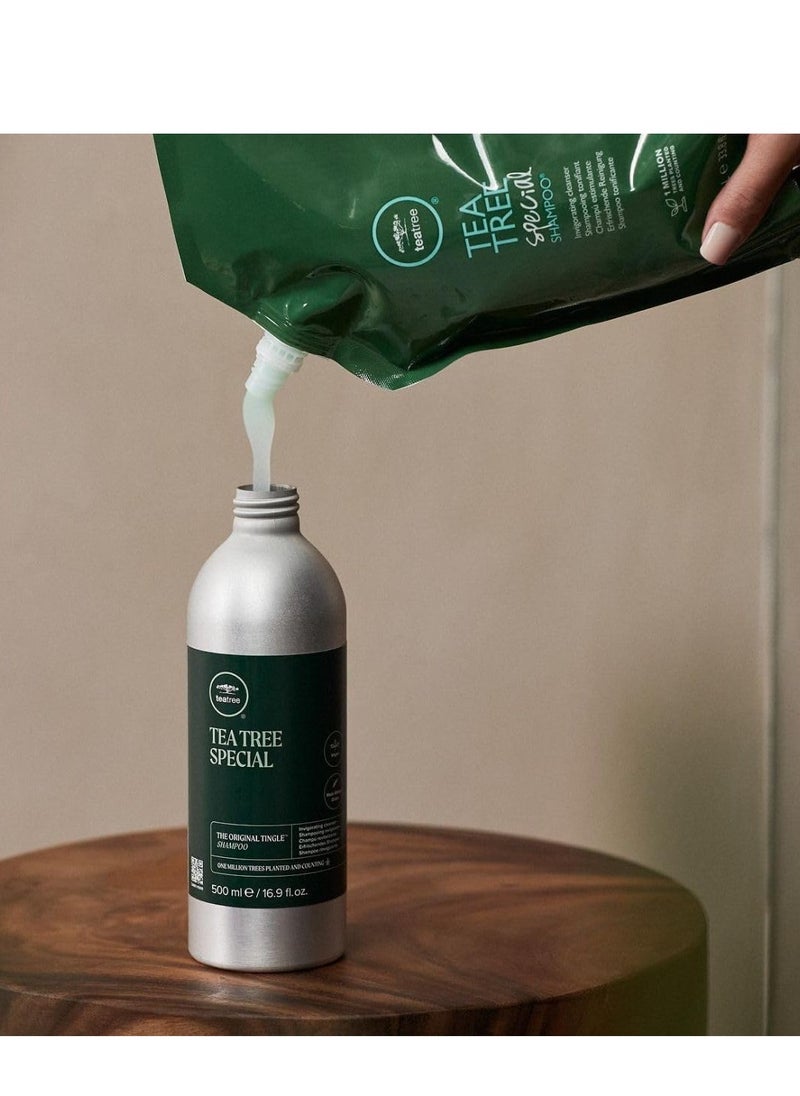 Tea Tree Special Shampoo, Deep Cleans, Refreshes Scalp, Especially Oily Hair, For All Hair Types