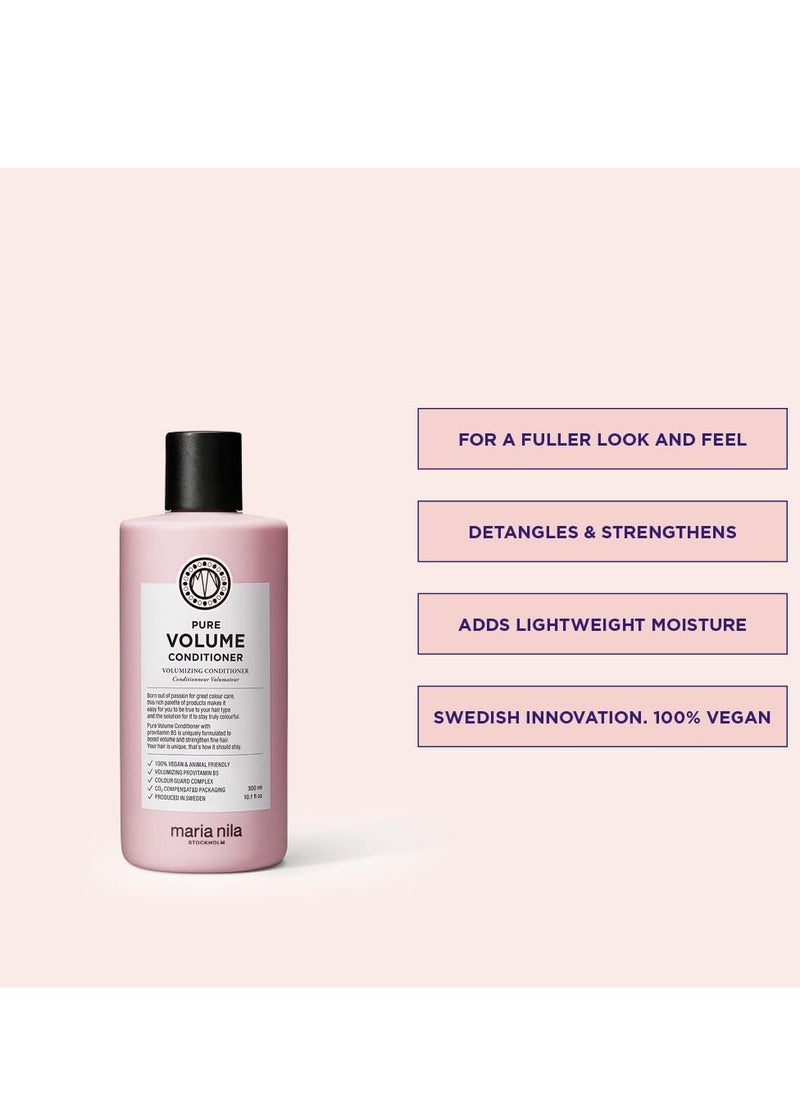 Maria Nila Pure Volume, Vitamin B5 Gives Volume to Thin & Fine Hair, 100% Vegan & Sulfate/Paraben free