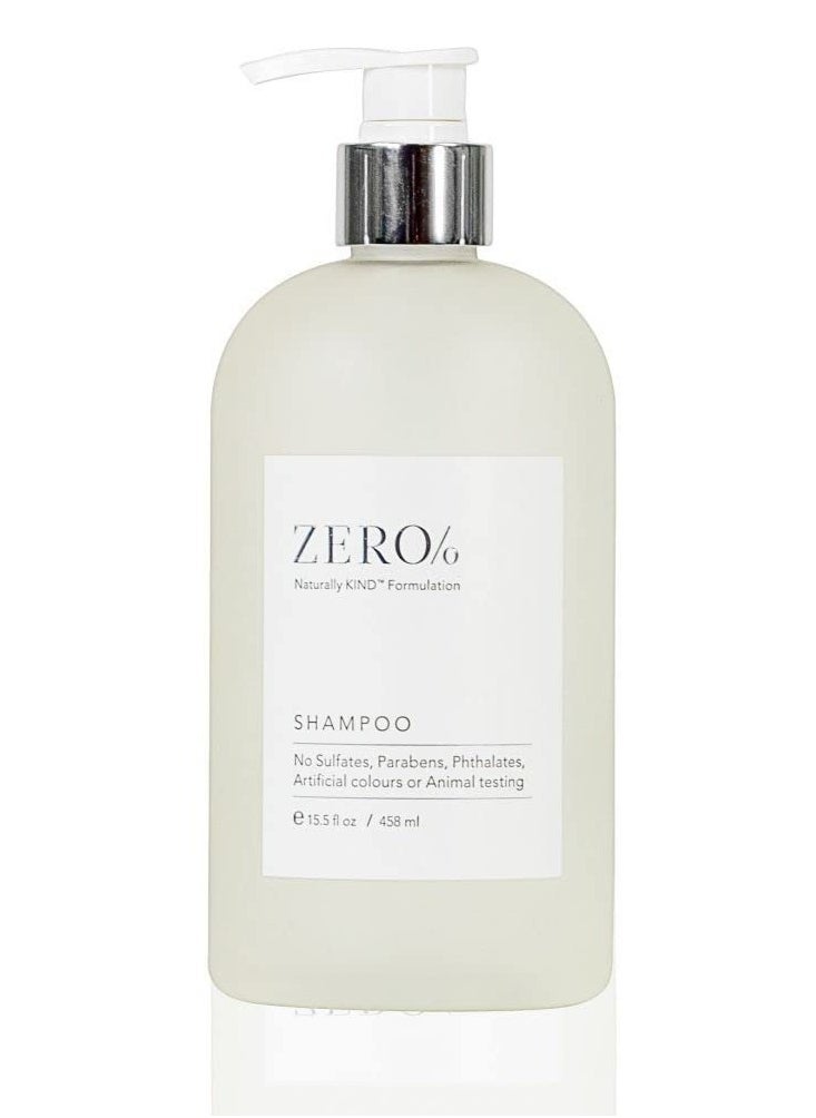 Gilchrist & Soames Zero% Unisex Shampoo – Natural, Sulfate Free, Paraben Free, Cruelty Free Formula for All Hair Types, Gentle Hair & Scalp Cleansing with Fresh Botanical Scent, 15.5 oz