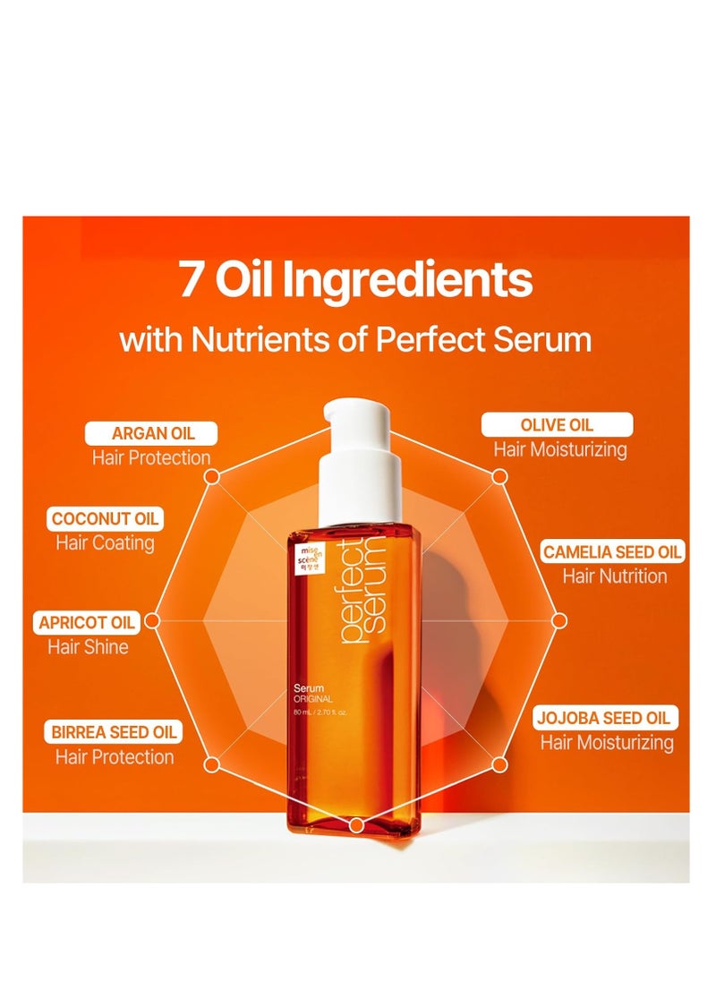 Mise En Scene Perfect Serum Original Shampoo For Damaged Hair - KoreanShampoo with Moroccan Oil, Jojoba Seed, Damage Care MoroccanOil HairProducts | 22.99 Fl Oz