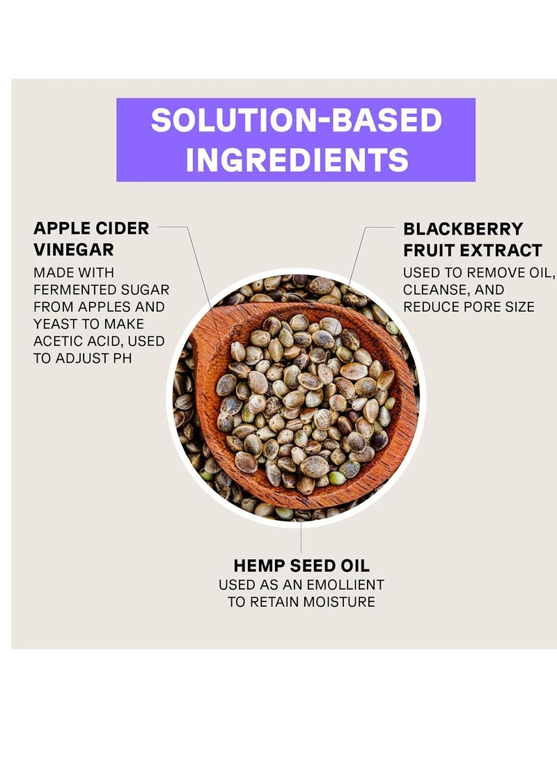 ACURE Buildup Balancing Hemp & Apple Cider Vinegar Shampoo | 100% Vegan | Resets & Balances Hair for Styled, Swim & Harsh Conditions | Fragrance Free Formula | 8 Fl Oz