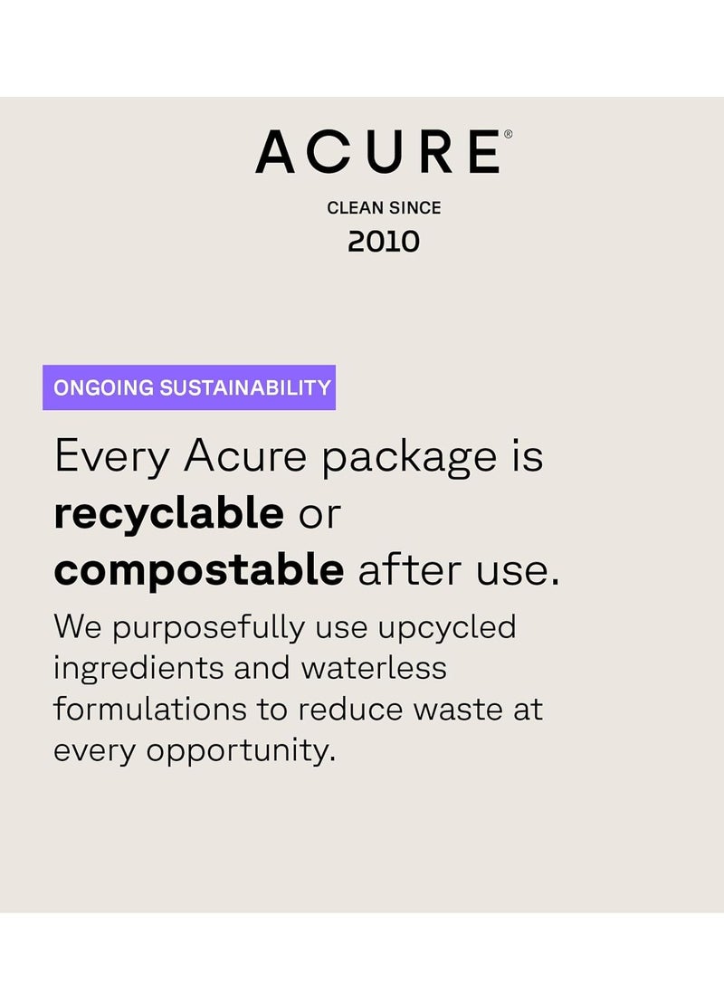 ACURE Buildup Balancing Hemp & Apple Cider Vinegar Shampoo | 100% Vegan | Resets & Balances Hair for Styled, Swim & Harsh Conditions | Fragrance Free Formula | 8 Fl Oz
