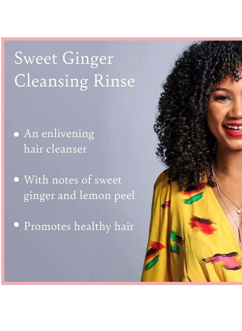 Camille Rose Sweet Ginger Rinse, Hair and Scalp Cleanser with Ginger Root and Aniseed Oil, to Clarify and Moisturize, for all Hair Types, 12 oz