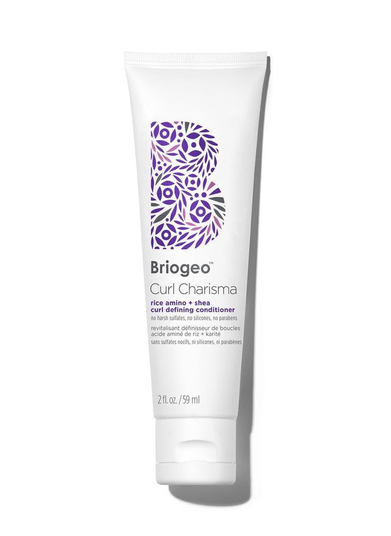 Briogeo Curl Charisma Rice Amino + Avocado Hydrating Shampoo, Define and Moisturize Wavy, Curly, and Coily Hair,Sulfate-free, Anti-Frizz, Hydrating Cleanse, Vegan, Cruelty-Free