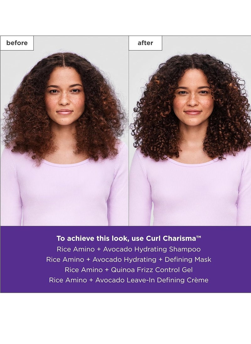 Briogeo Curl Charisma Rice Amino + Avocado Hydrating Shampoo, Define and Moisturize Wavy, Curly, and Coily Hair,Sulfate-free, Anti-Frizz, Hydrating Cleanse, Vegan, Cruelty-Free