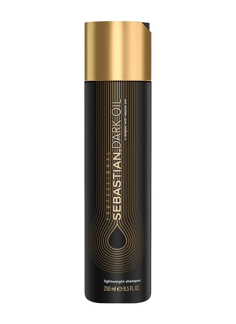 Sebastian Professional Dark Oil Lightweight Shampoo| Infused with Jojoba & Argan Oil for Silky, Smooth Hair