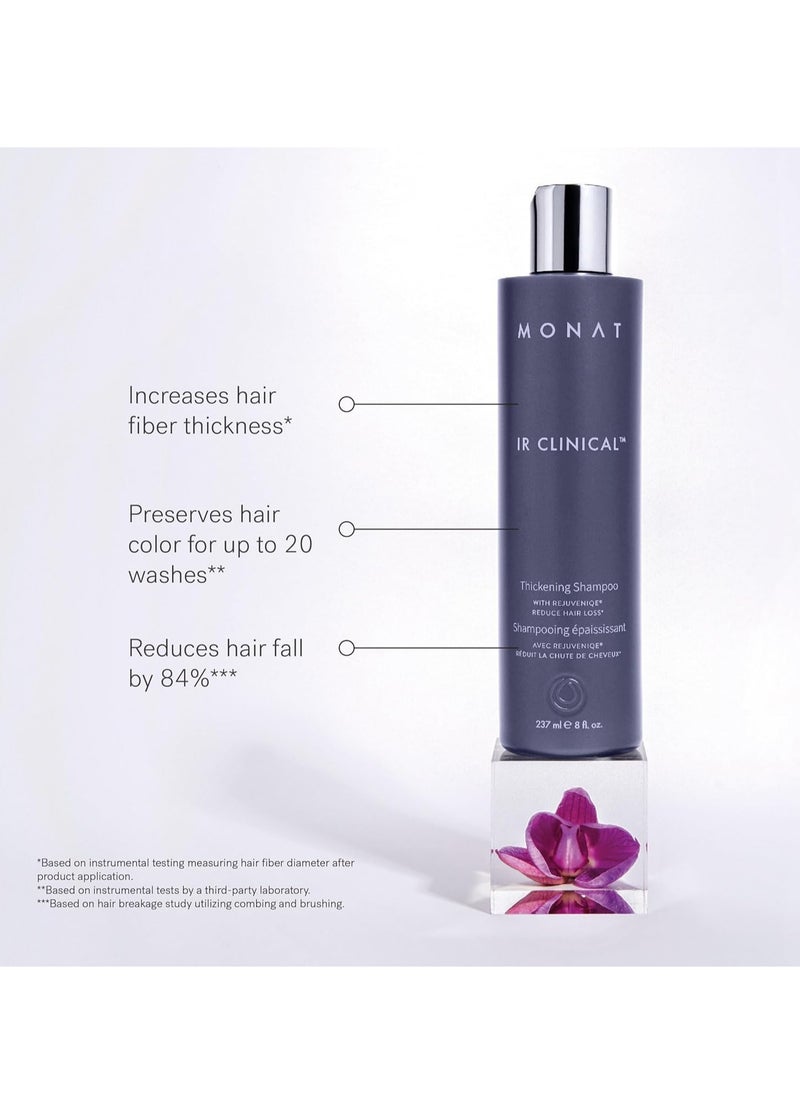 MONAT IR Clinical Thickening Shampoo – Hair Volumizing Shampoo for Dense Thick Hair – Thickening Shampoo Crafted from Powerful Blend of Natural Ingredients – With Rosemary & Mint And Pea Extract