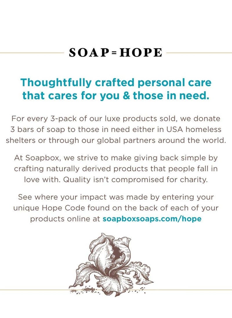 Soapbox Shampoo, Vegan & Cruelty Free Hydrating Shampoo with Argan Oil with Shea Butter, Color Safe, Paraben and Sulfate Free All Natural Hair Cleanser, 16oz (Pack of 3)