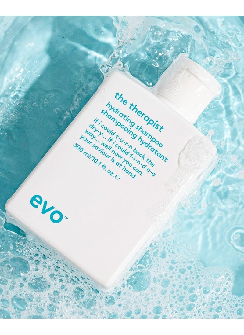 EVO The Therapist Hydrating Shampoo - Hydrates, Strengthen and Softens Whilst Improving Shine - Protects Colour Treated Hair, Helps to Detangle