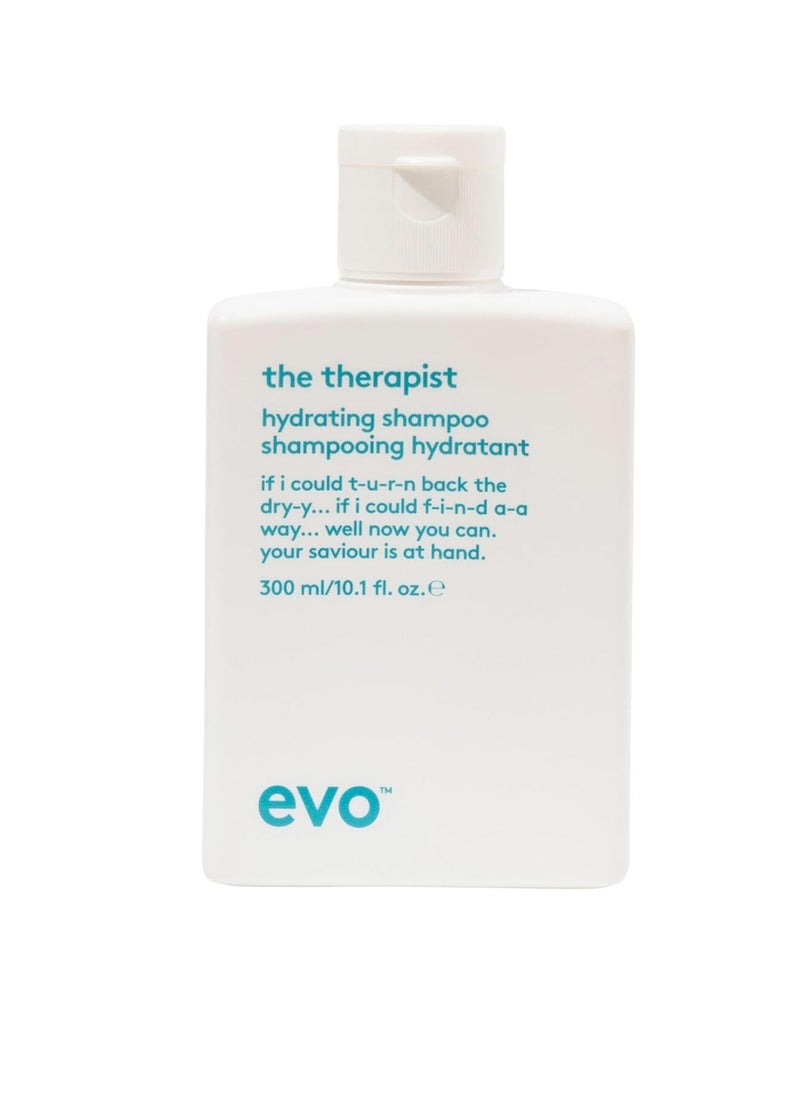 EVO The Therapist Hydrating Shampoo - Hydrates, Strengthen and Softens Whilst Improving Shine - Protects Colour Treated Hair, Helps to Detangle