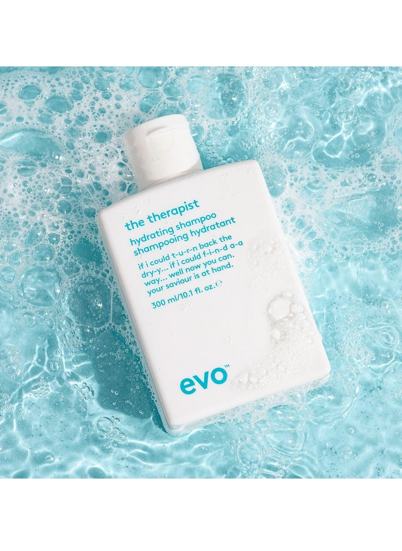 EVO The Therapist Hydrating Shampoo - Hydrates, Strengthen and Softens Whilst Improving Shine - Protects Colour Treated Hair, Helps to Detangle