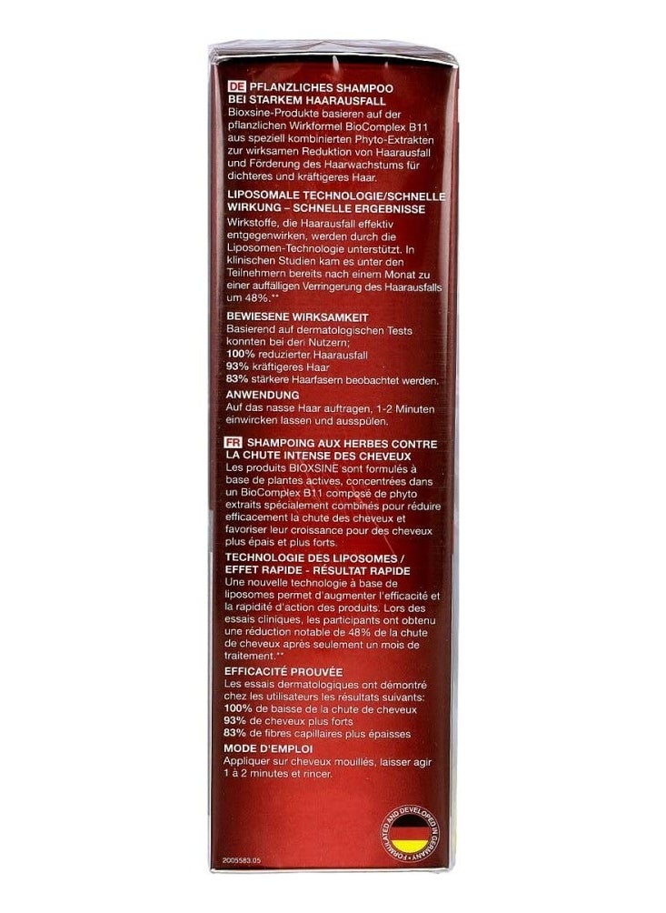 B'IOTA Laboratories Ltd Bioxsine Forte Herbal Shampoo For Intensive Hair Loss 300M