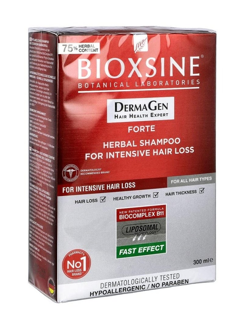 B'IOTA Laboratories Ltd Bioxsine Forte Herbal Shampoo For Intensive Hair Loss 300M