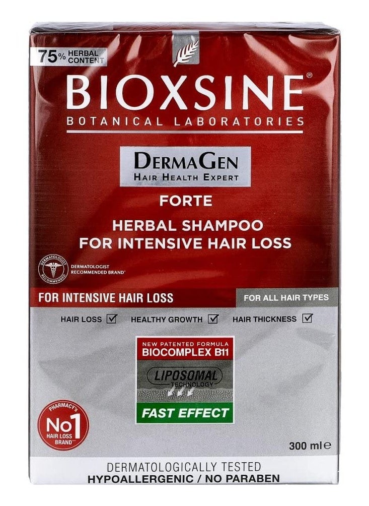 B'IOTA Laboratories Ltd Bioxsine Forte Herbal Shampoo For Intensive Hair Loss 300M
